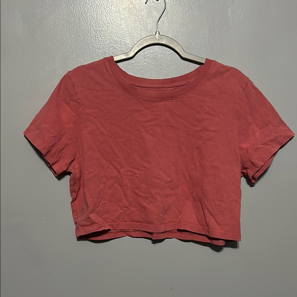 Urban Outfitters Pink Short Sleeve Crop Top